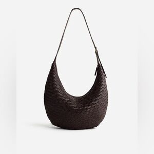 Madewell Dark Brown Woven Shoulder Bag